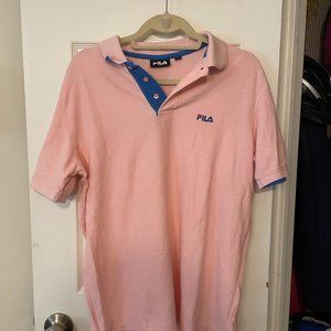 Fila Pink Short Sleeve Polo